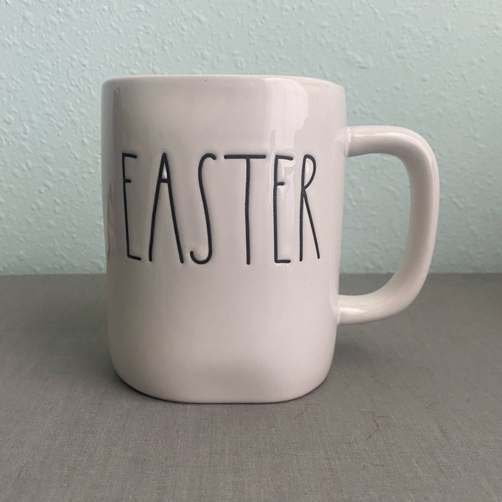 Rae Dunn EASTER Mug Blue Inside LL Collection 2022 Faith Cup NEW